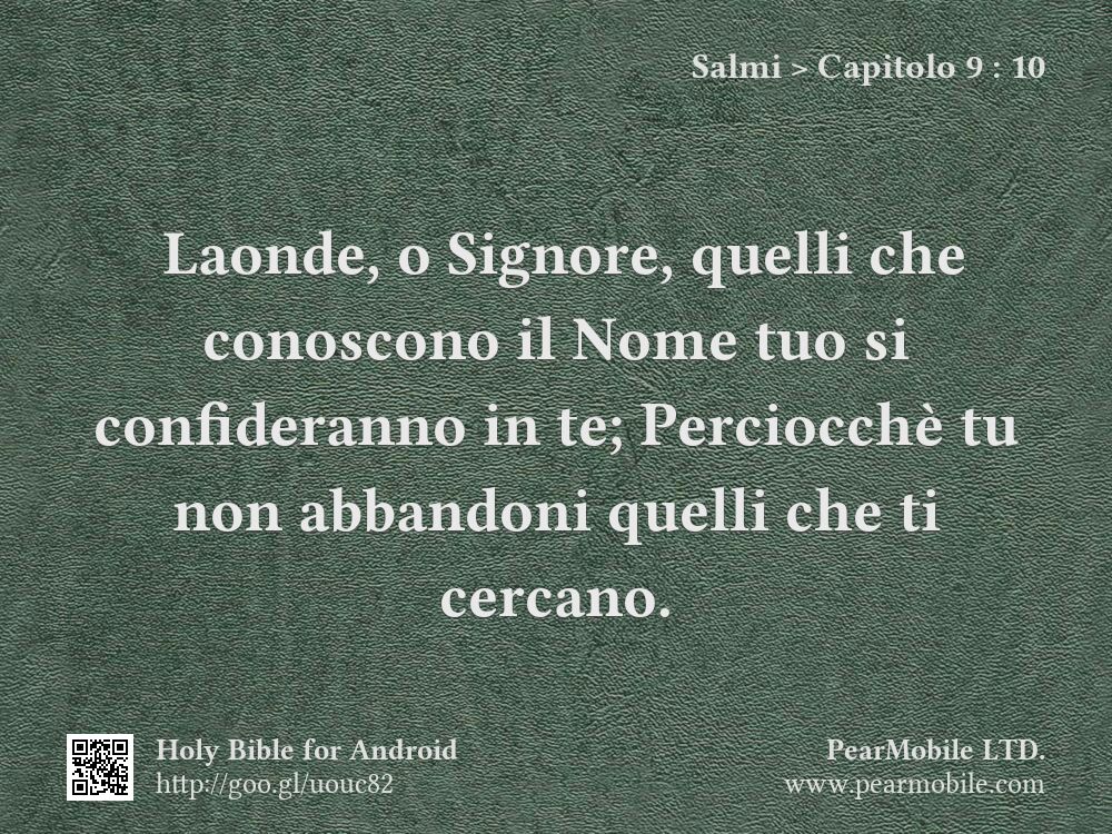 Salmi, Capitolo 9:10